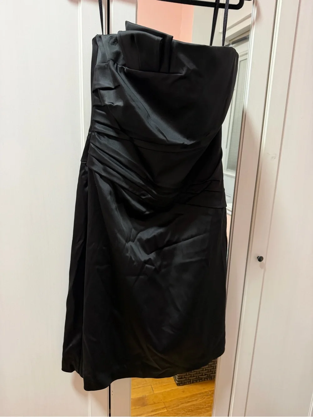 white house black market black cocktail dress White House Black Market Black Ruffle Cocktail Dress